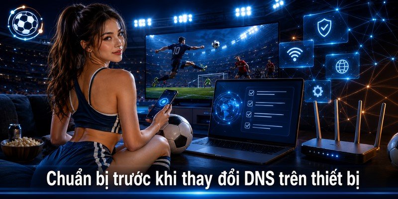 Chuẩn bị trước khi thay đổi DNS trên thiết bị