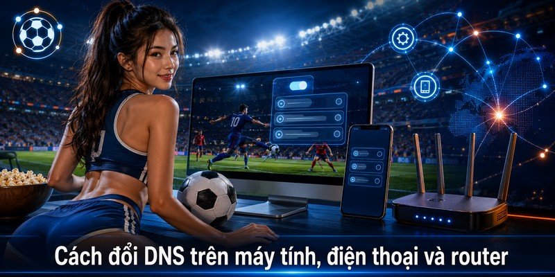 Cách đổi DNS trên máy tính, điện thoại và router