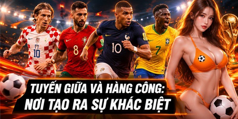 Tuyến giữa và hàng công: Nơi tạo ra sự khác biệt