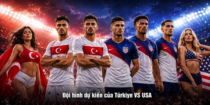 Đội hình dự kiến của Türkiye VS USA