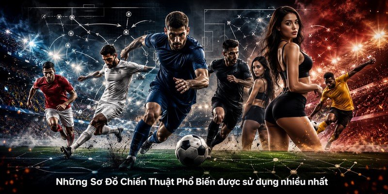 Những Sơ Đồ Chiến Thuật Phổ Biến được sử dụng nhiều nhất